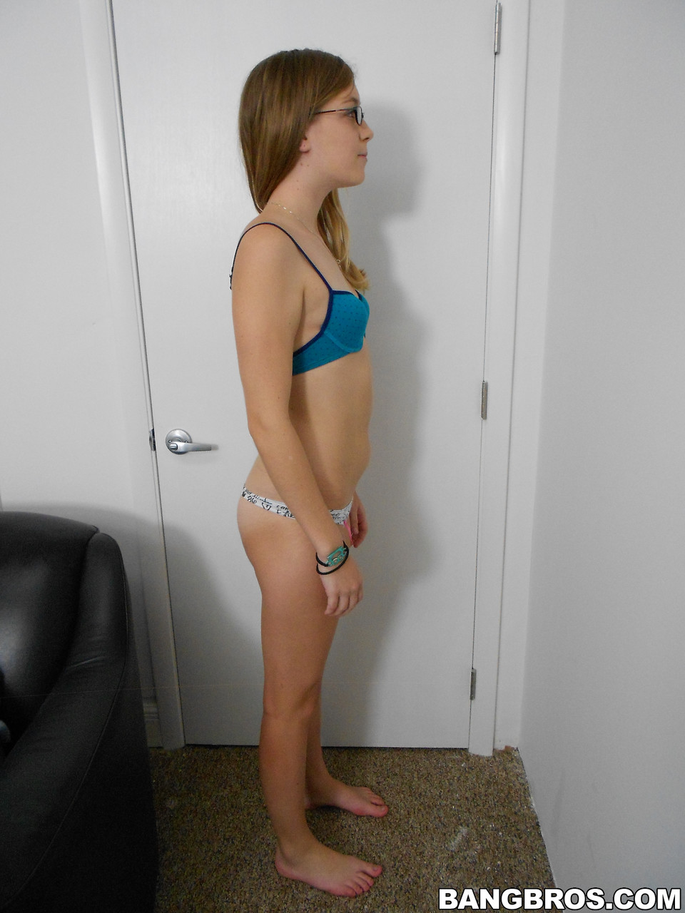 Sexy teen Amber showing her tiny tits & her big ass on her first casting day porn photo #425457209