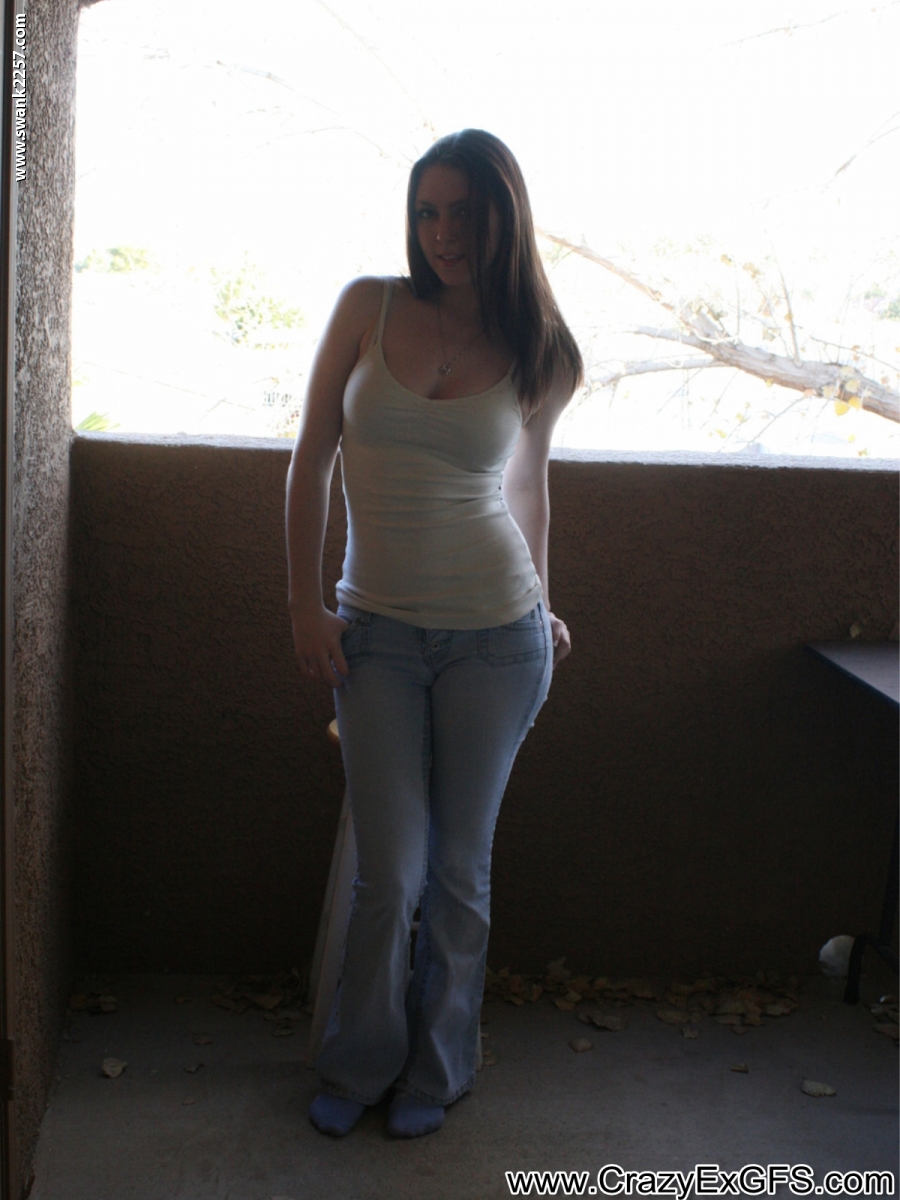 American girlfriend Megan Loxx strips on the balcony & shows her tight booty foto porno #429128945 | Crazy Ex GFs Pics, Megan Loxx, Jeans, porno mobile