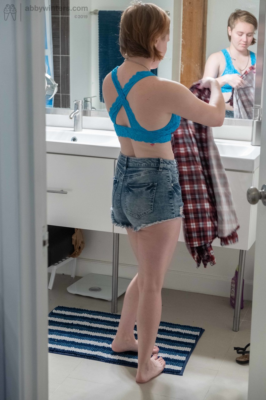 Sweet teen with small boobs Annika gets spied on while dressing in the toilet porno fotoğrafı #426733281 | Abby Winters Pics, Annika, Voyeur, mobil porno