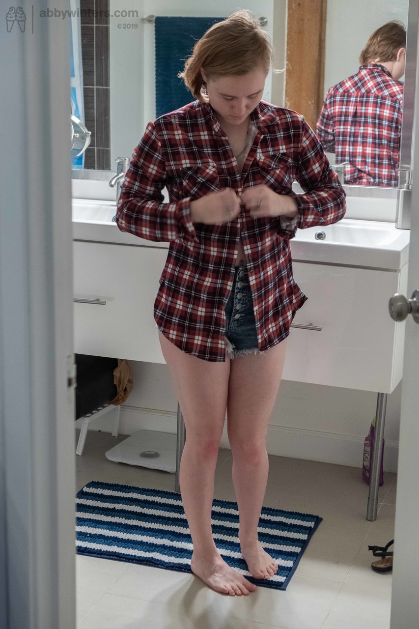 Sweet teen with small boobs Annika gets spied on while dressing in the toilet photo porno #426733287 | Abby Winters Pics, Annika, Voyeur, porno mobile