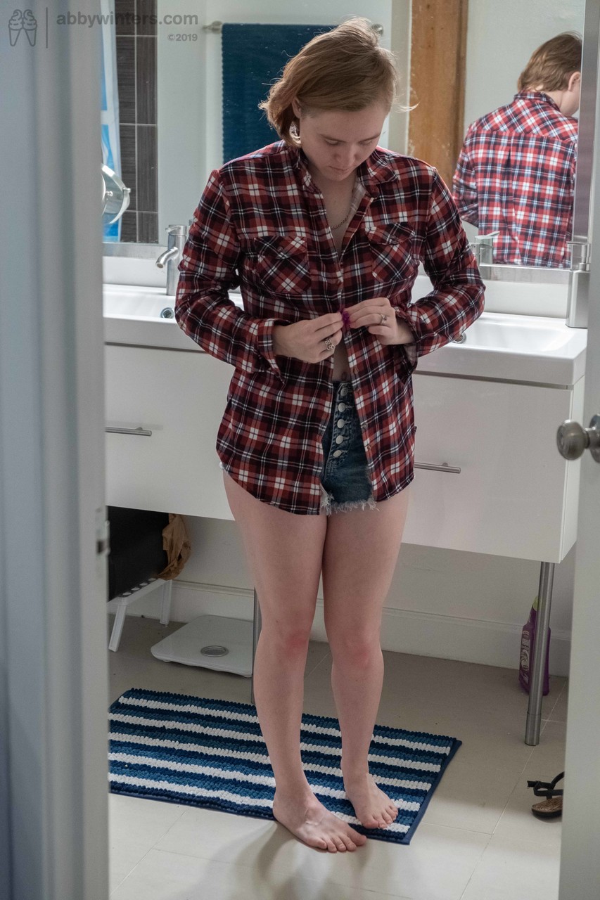 Sweet teen with small boobs Annika gets spied on while dressing in the toilet zdjęcie porno #426733294 | Abby Winters Pics, Annika, Voyeur, mobilne porno