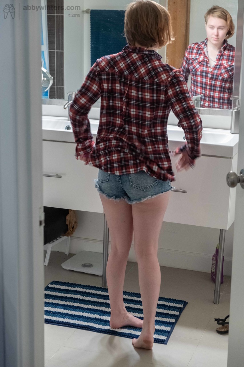 Sweet teen with small boobs Annika gets spied on while dressing in the toilet porno foto #426733307 | Abby Winters Pics, Annika, Voyeur, mobiele porno