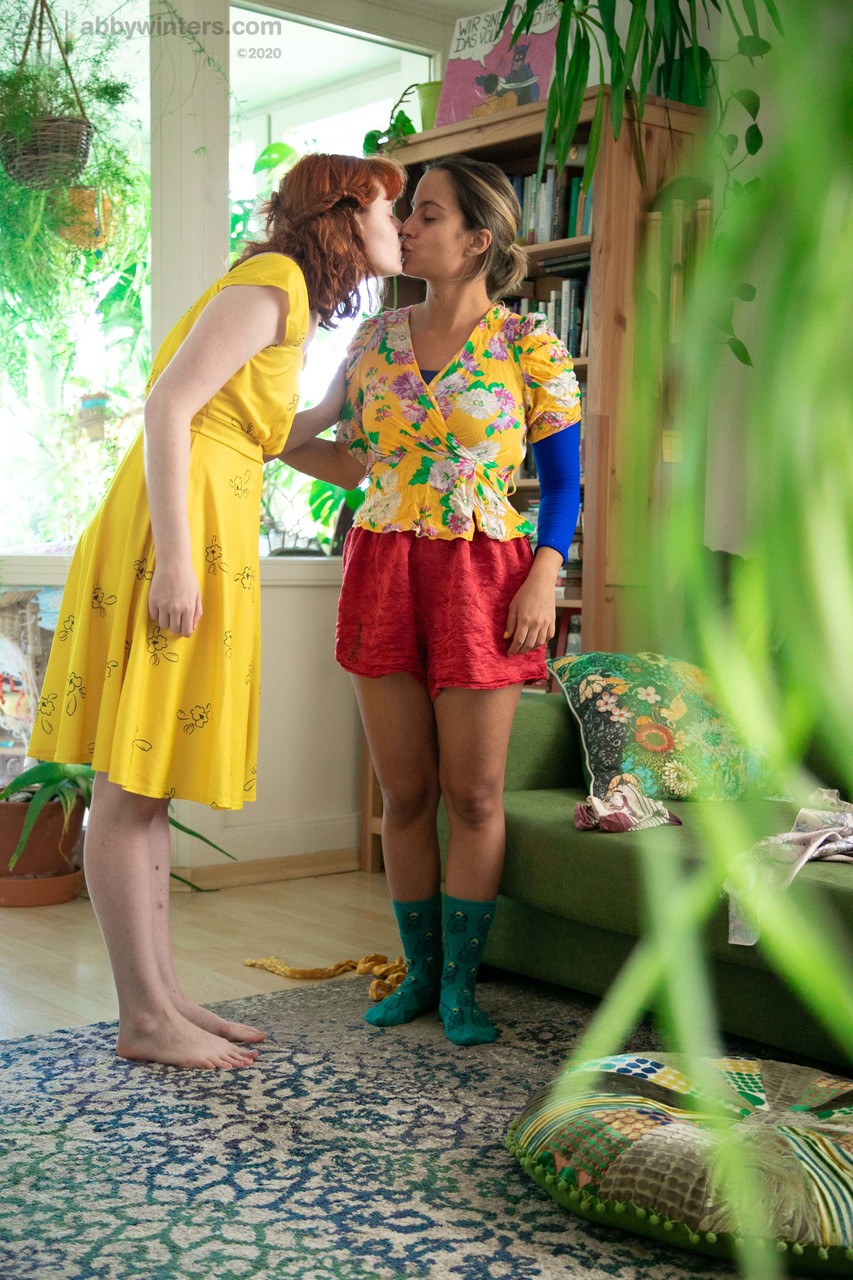 Lesbian MILF Luciana & hot teen Maddie show their tits while getting dressed foto porno #424218215