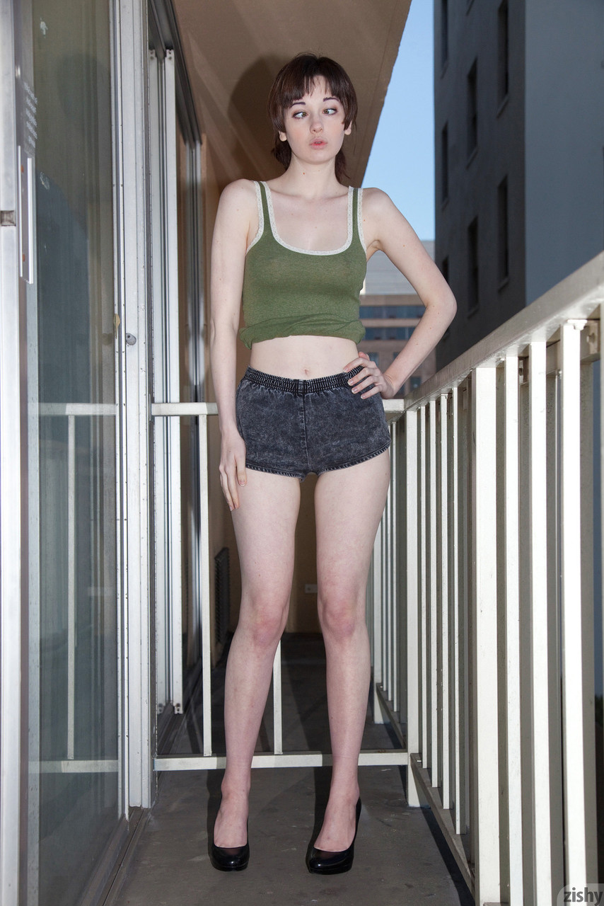 Cute teen girl Lilly Gardner teases fully clothed on the balcony and sofa ポルノ写真 #423994627 | Zishy Pics, Lilly Gardner, Short Hair, モバイルポルノ