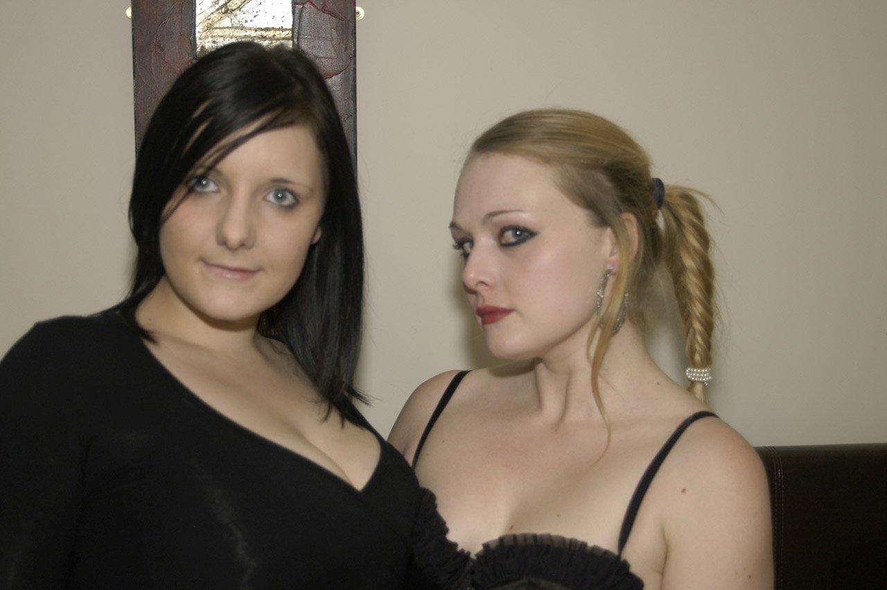 Two British nymphos participate in intense amateur bukkake sex action porn photo #422760846