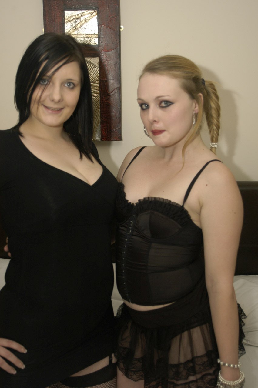 Two British nymphos participate in intense amateur bukkake sex action porn photo #422760848