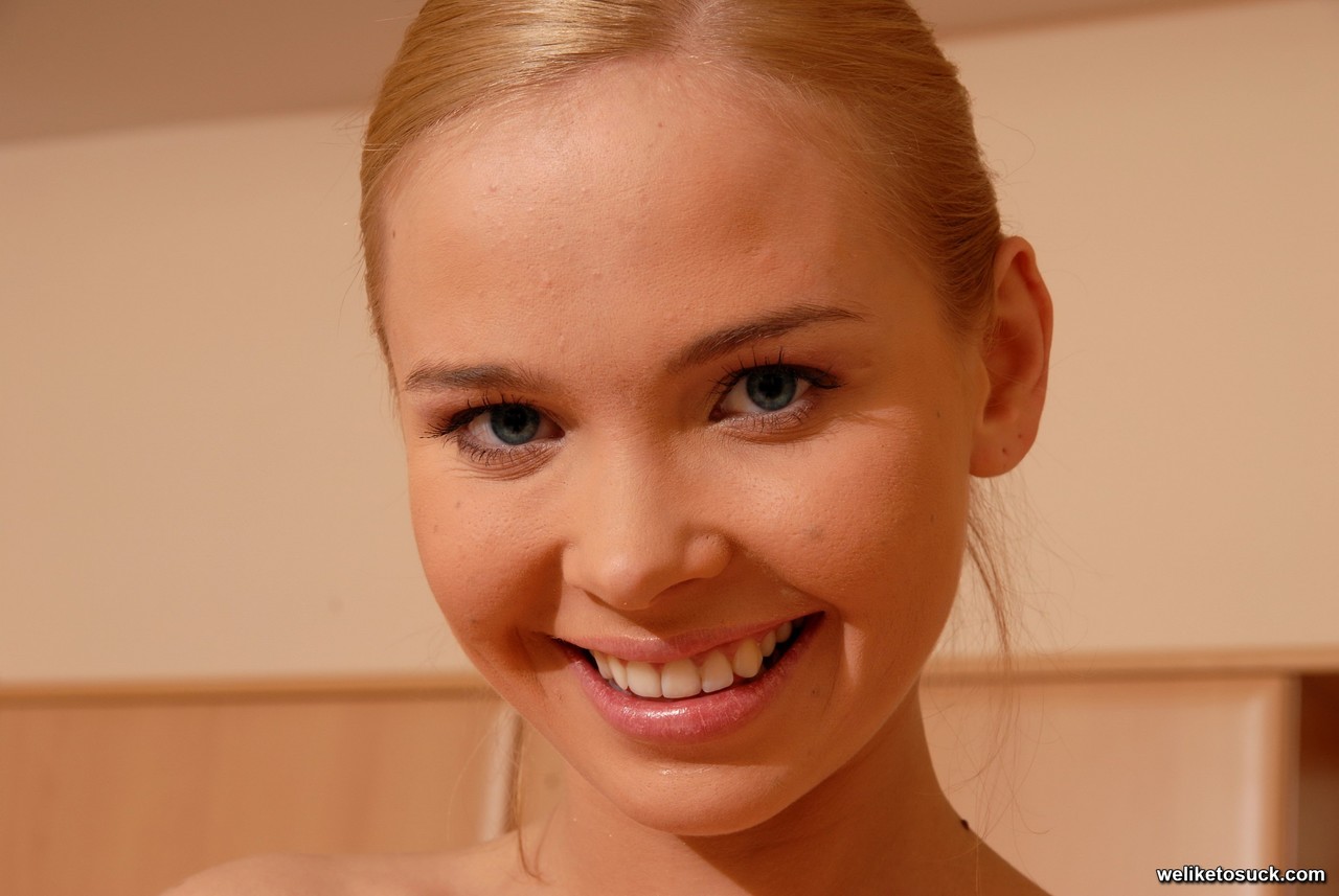 Adorable blonde Sandi shows her tits and plays with a red sex toy in fishnets porn photo #428421184 | We Like To Suck Pics, Sandi, Russian, mobile porn