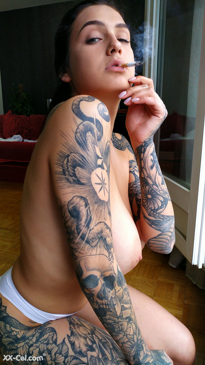 Amateur babe Evgenia Talanina showing off her sexy tattoos & big tits porno foto #424132801 | XX Cel Pics, Evgenia Talanina, Tattoo, mobiele porno
