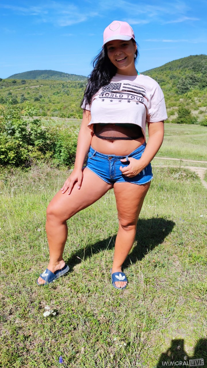 Beautiful Czech teen Sofia Lee exposes her big natural tits outdoors porn photo #424686943 | Immoral Live Pics, Porno Dan, Sofia Lee, BBW, mobile porn