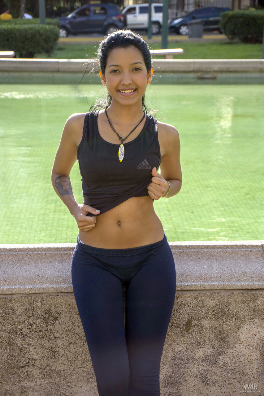 Teen Latina with a fantastic body Carol Lopez flaunts her tiny tits 色情照片 #427175266