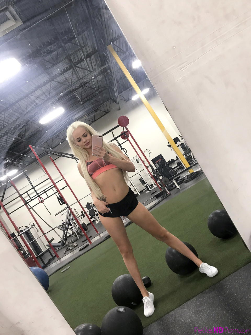 Adorable teen Elsa Jean gets her small twat filled with big knob in the gym porn photo #424504656