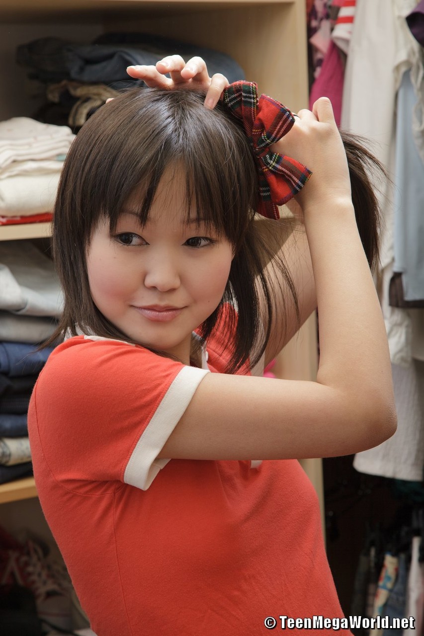 Little Asian Teen Ksu Puts Her Schoolgirl Outfit On And Masturbates