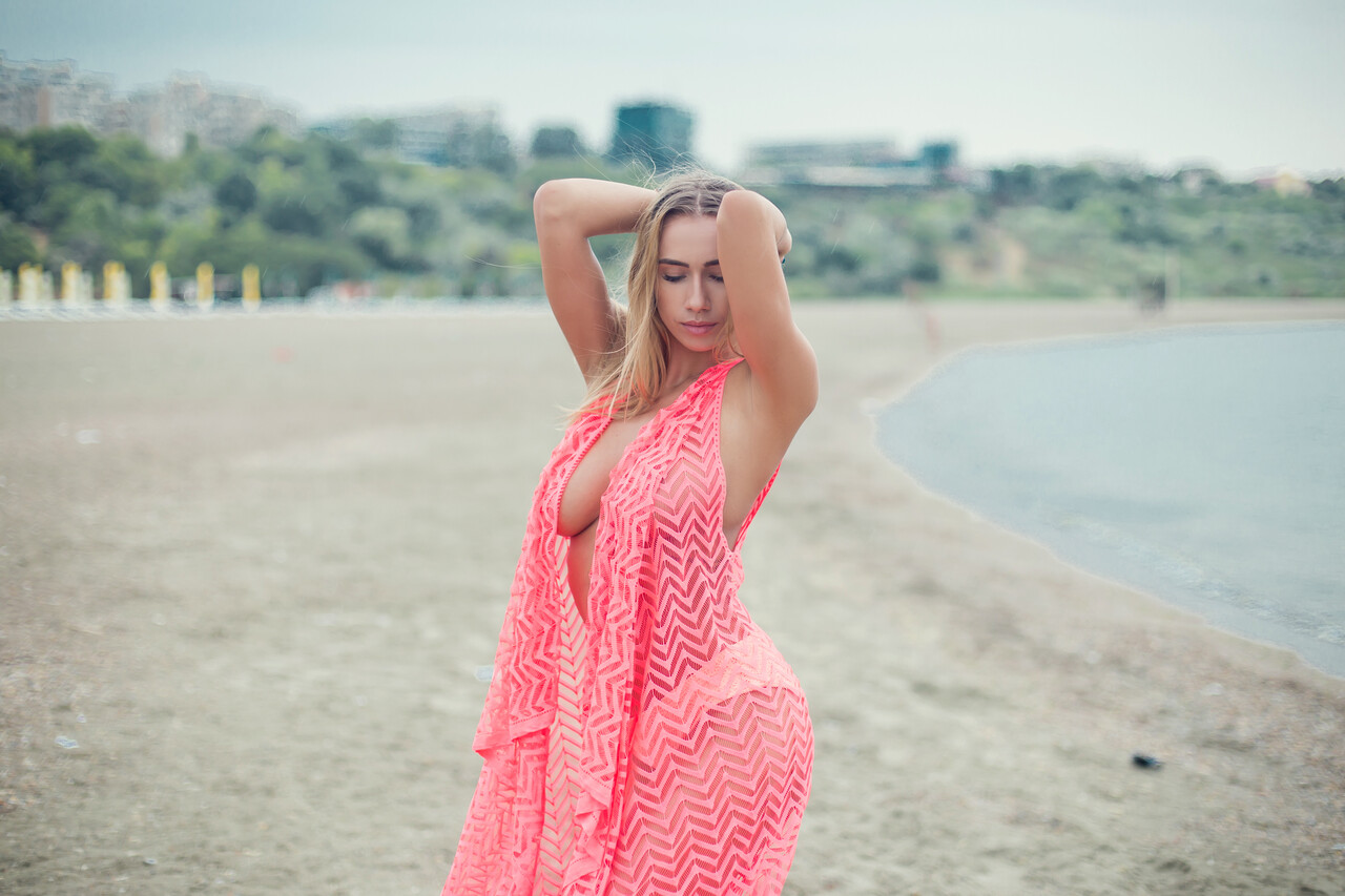Kinky beauty Annia Miller flaunts her hot big tits wearing a sheer dress porn photo #428371414 | Annia Miller Pics, Annia Miller, Beach, mobile porn