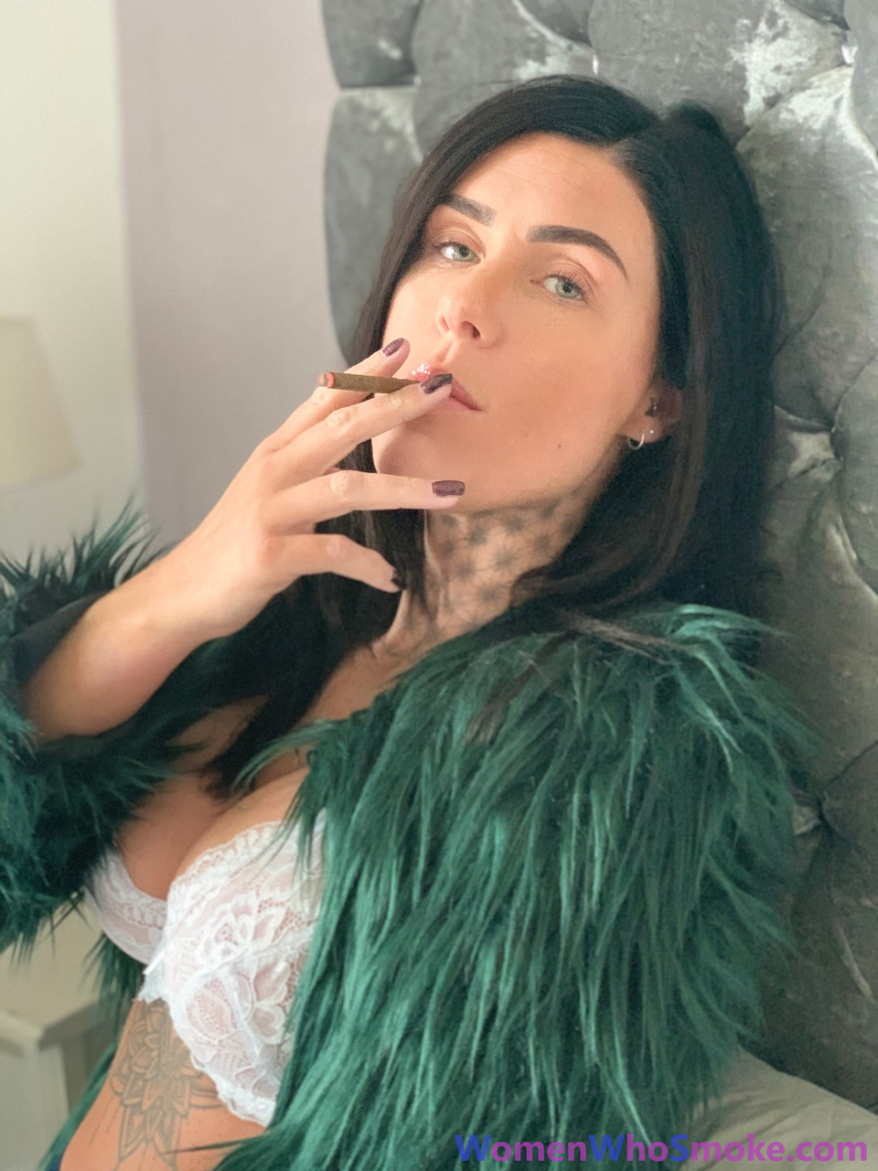 Stunning brunette teases with her big boobs while smoking in sexy lingerie порно фото #426607871 | Women Who Smoke Pics, Smoking, мобильное порно