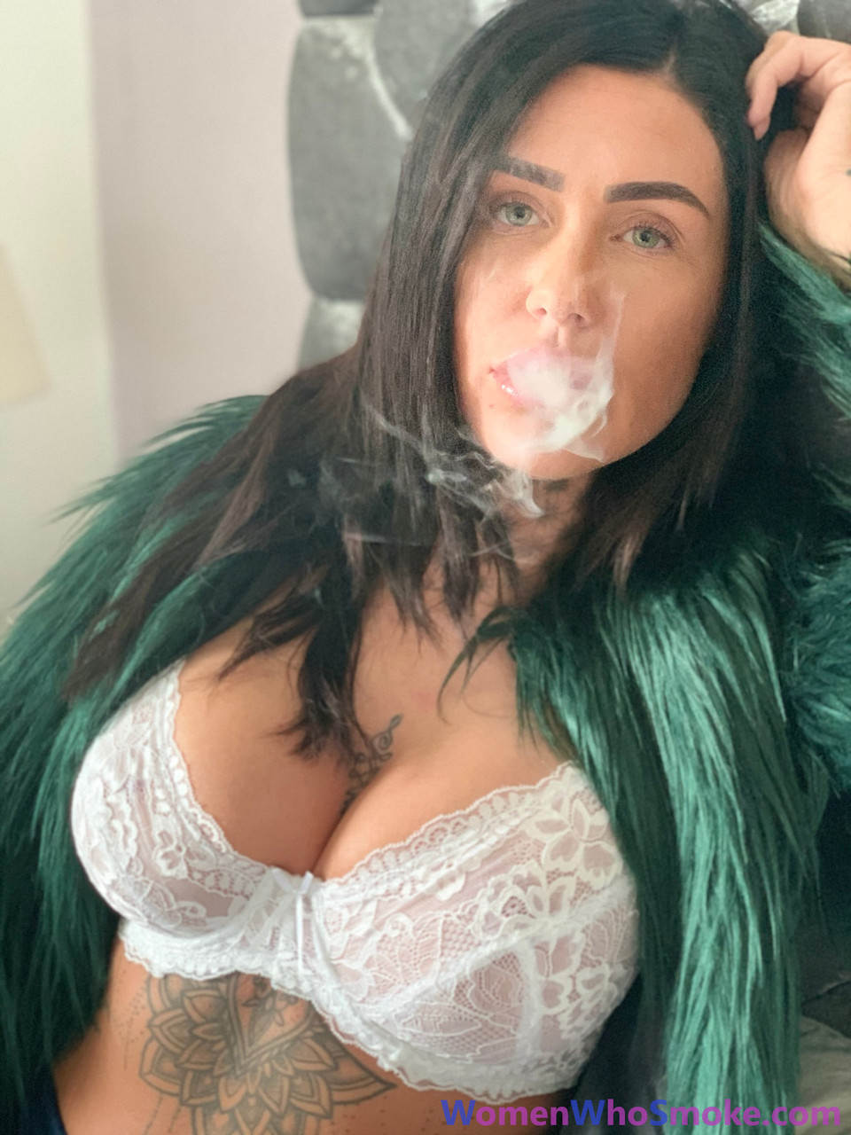 Stunning brunette teases with her big boobs while smoking in sexy lingerie порно фото #426607872 | Women Who Smoke Pics, Smoking, мобильное порно