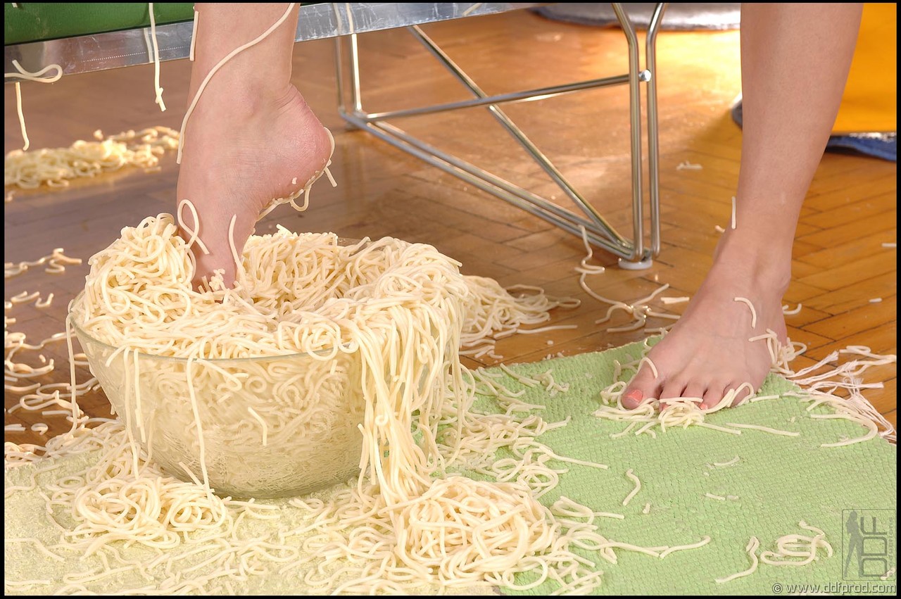 Sweet Gitta Blond and Miki S strip and get messy with noodles on the floor Porno-Foto #425662290 | Hot Legs and Feet Pics, Gitta Blond, Miki S, Feet, Mobiler Porno