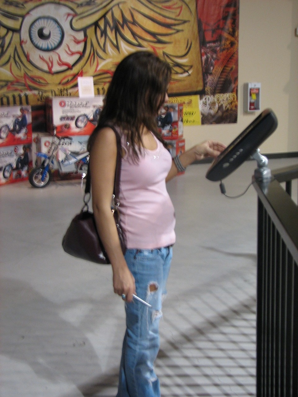 Amateur Katie in tight jeans flashes her big boobs with puffy nips in public porno foto #426861592 | Teen Girl Photos Pics, Amateur, mobiele porno