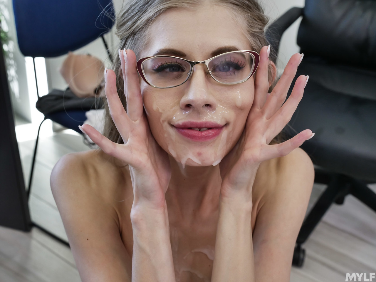 Secretary Kyaa Chimera shows her long legs and gets a facial after office sex porn photo #422605943 | MYLF Pics, Kyaa Chimera, Mike Mancini, Facial, mobile porn