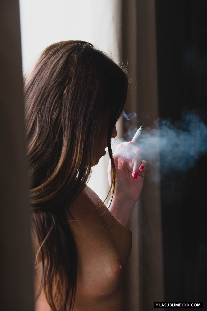 Spanish teen Nata Lee masturbates in her stockings after smoking a cigarette порно фото #424132319 | La Sublime XXX Pics, Nata Lee, Smoking, мобильное порно