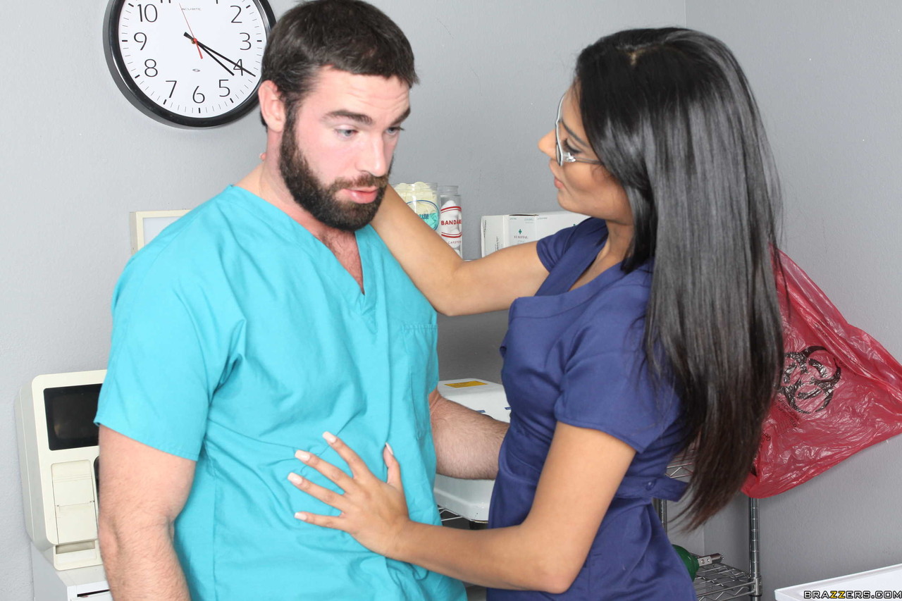 Black haired nurse Shazia Sahari gets her mouth and pussy banged by a doctor porn photo #422749562 | Doctor Adventures Pics, Charles Dera, Shazia Sahari, Nurse, mobile porn