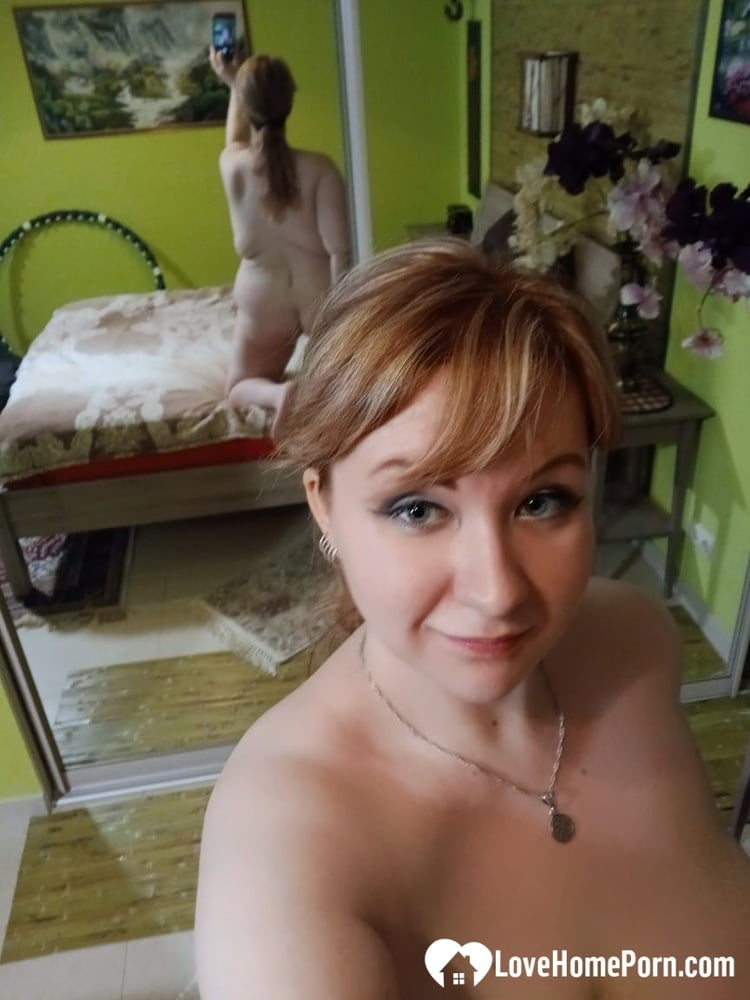 Petite Milf Poses In The Mirror And Teases With Her Bubble Ass And Lovely Tits