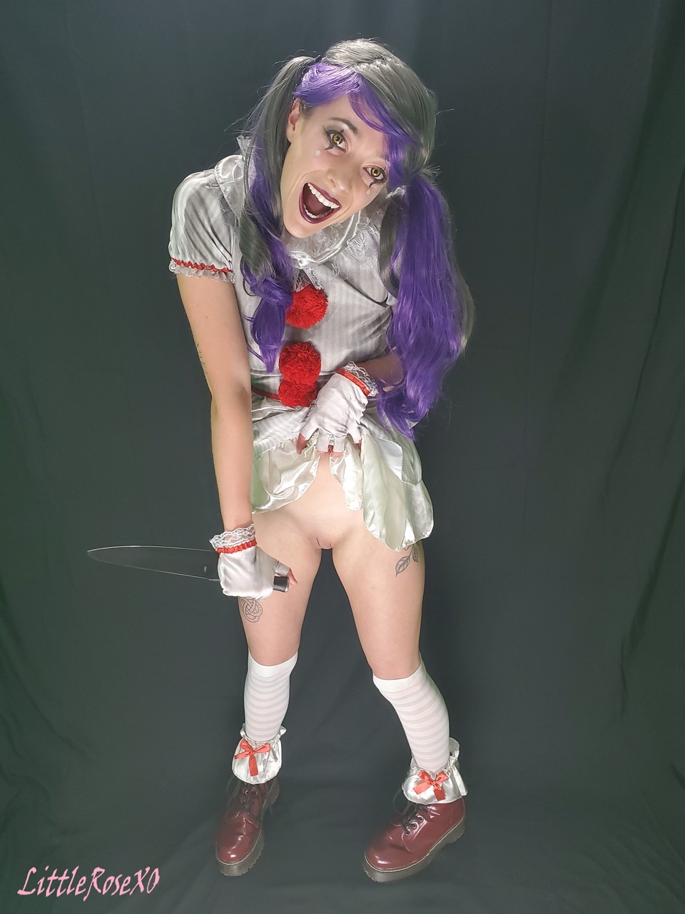 Hottie with pigtails Rose poses pantyless in her white cosplay costume порно фото #423263684 | Little Rose XO Pics, Rose, Cosplay, мобильное порно