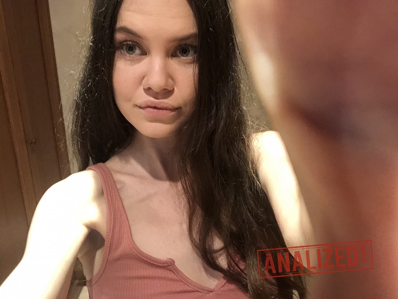 Two brunette teens Amanda Clarke and Tina Grey pose in sexy outfits