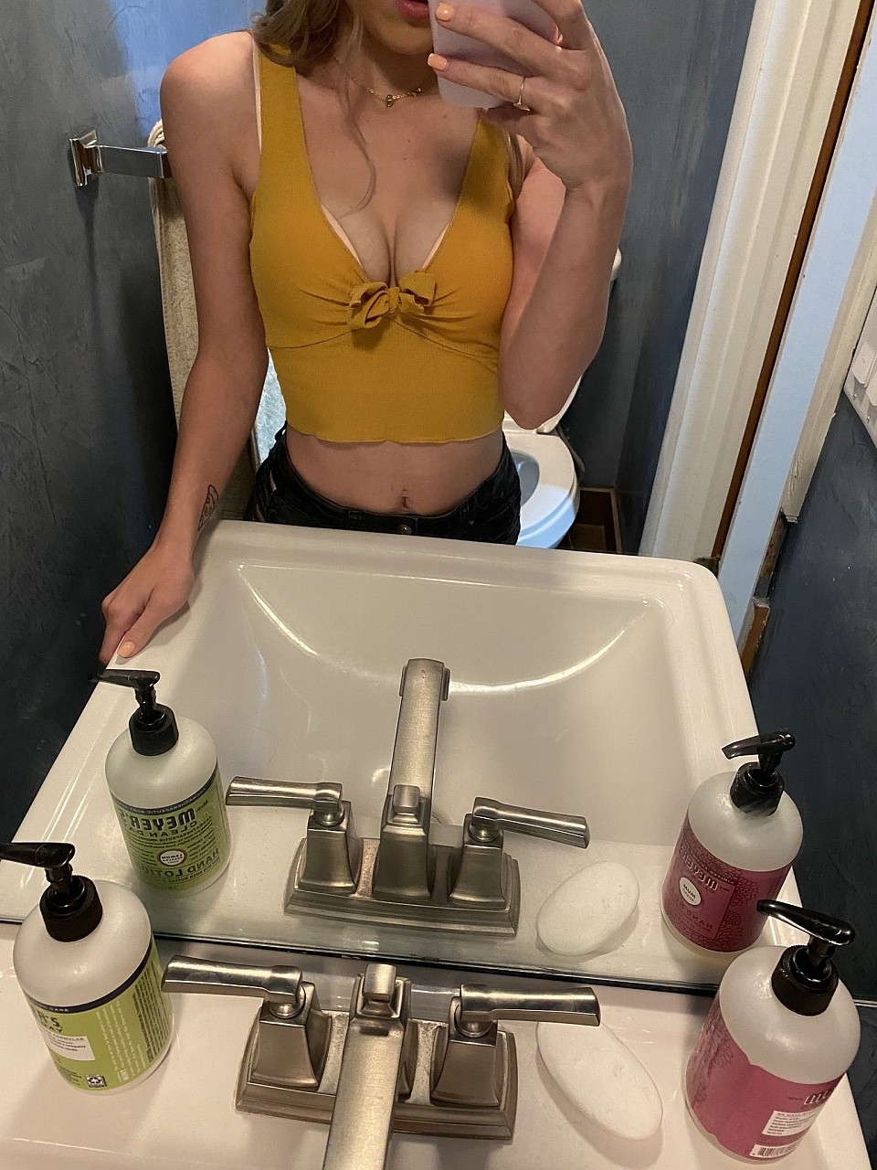 Teenage beauty Aubrey shows off her great boobs in her selfie compilation photo porno #428653535