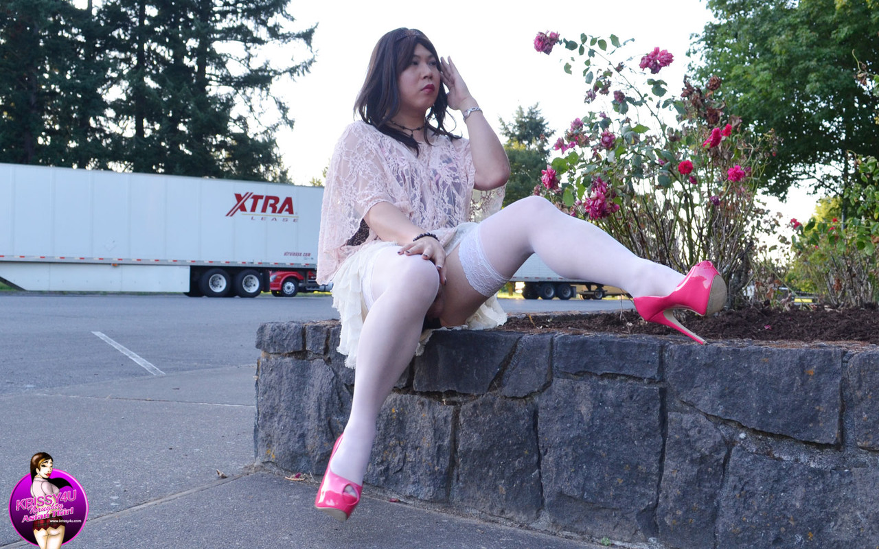 Slutty Asian shemale poses in a provocative outfit & high heels in public foto porno #427481794 | Krissy 4U Pics, Shemale, porno mobile