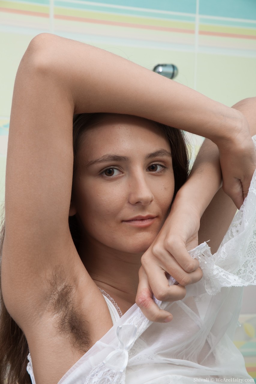 Brunette Shivali reveals her hairy armpits and sticks a bubble toy in her bush Porno-Foto #423768623 | We Are Hairy Pics, Shivali, Bath, Mobiler Porno
