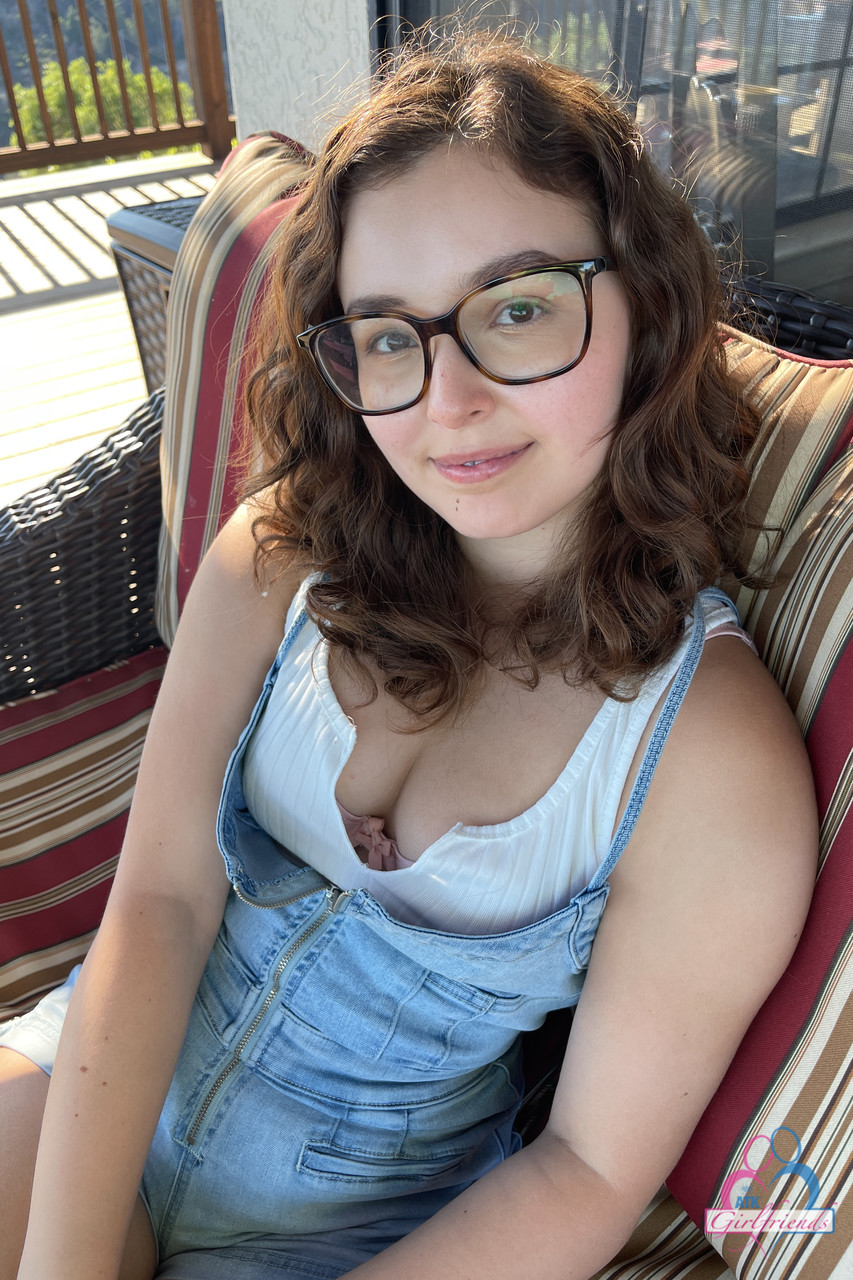 Nerdy Teen Leana Lovings Exposes Her Big Tits And Tasty Love Holes Up Close
