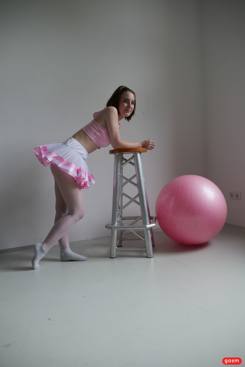 Brunette Ballerina Lia Louise Teases In Her Tutu Fucks Her Dance Instructor