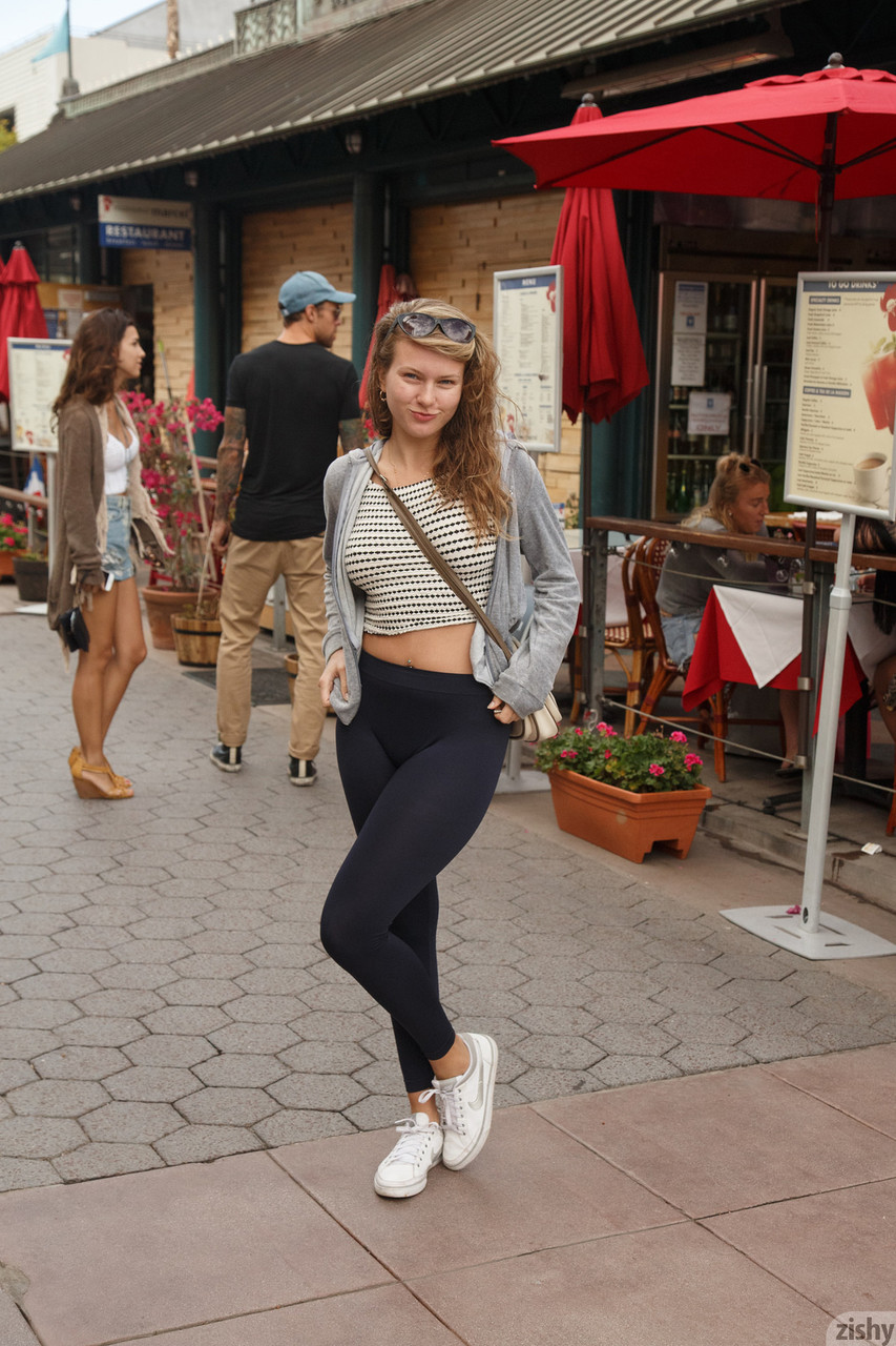 Gorgeous teen in pantyhose Tatiana Penskaya flashes her natural tits in public 色情照片 #423881188 | Zishy Pics, Tatiana Penskaya, Girlfriend, 手机色情