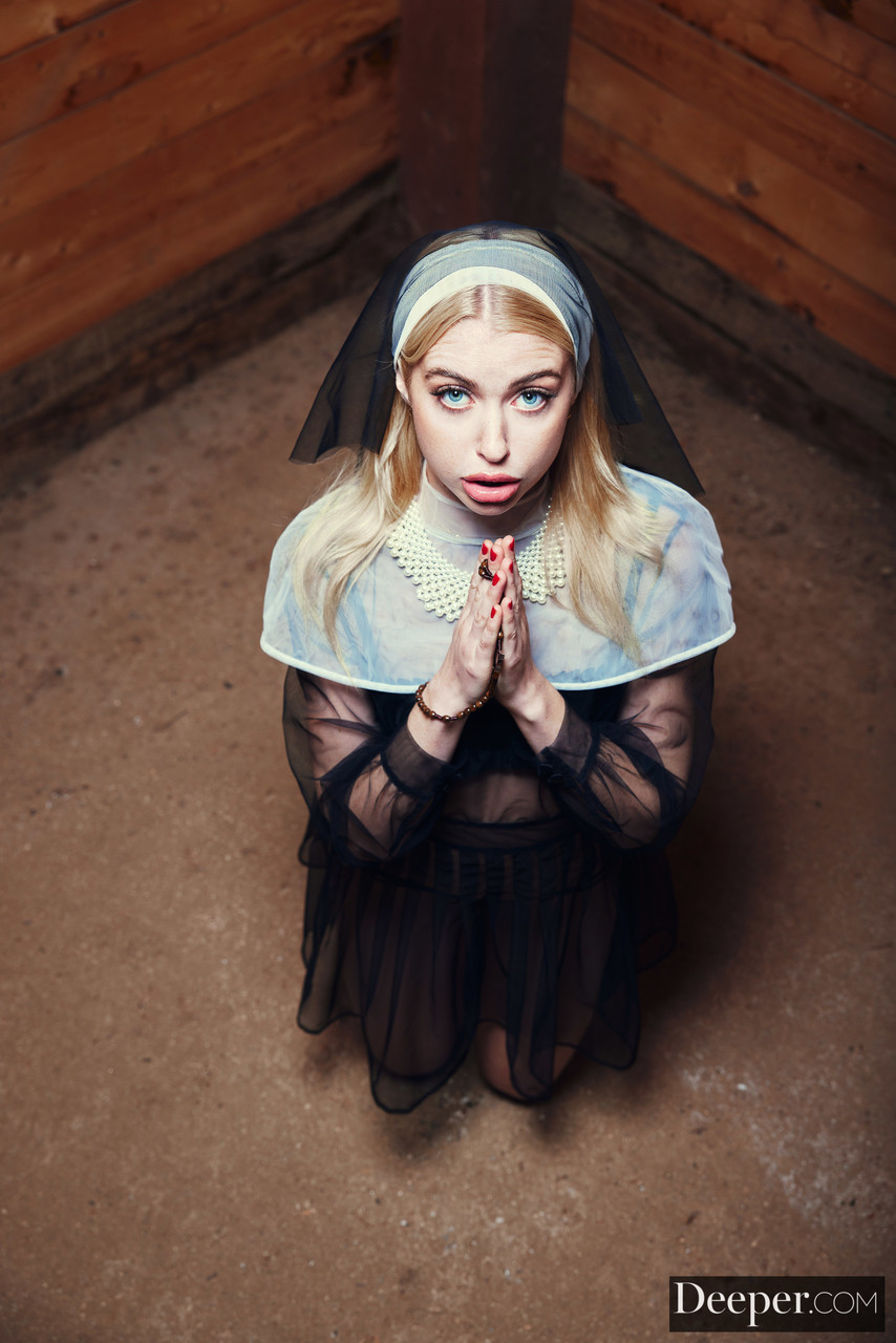 Naughty Nun Chloe Cherry Dress A Playboy Outfit And Gets Rammed In A Dp 3some