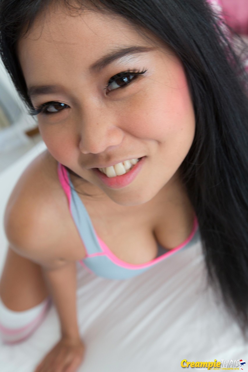 Lovely Asian Girl Sanouk Shows Off Her Perfect Tits Her Tight Shaved Pussy
