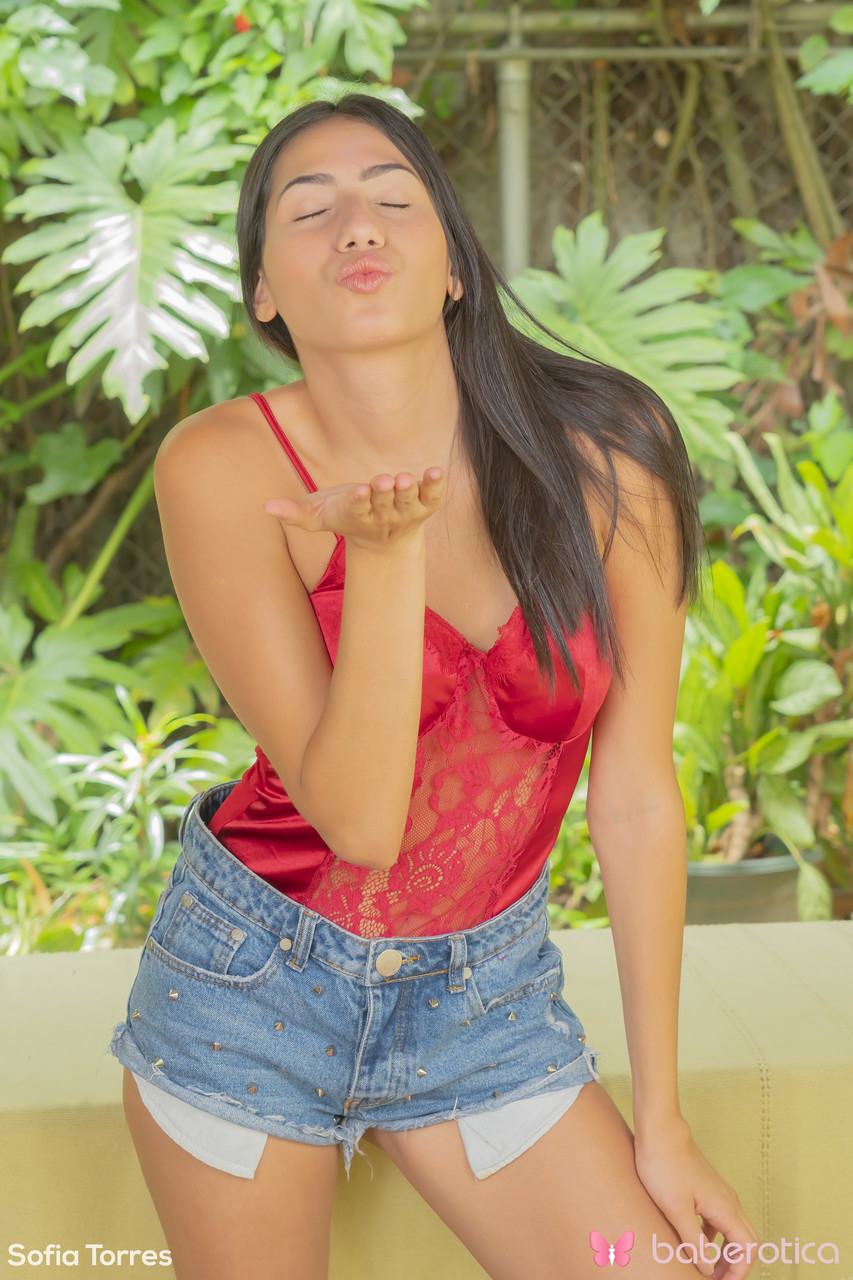 Adorable Latina Teen Sofia Torres Exposes Her Wonderful Body In A Solo