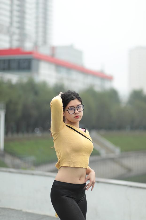 Beautiful Asian Girl Shows Off Her Perfect Body In A Sexy Outfit Outdoors