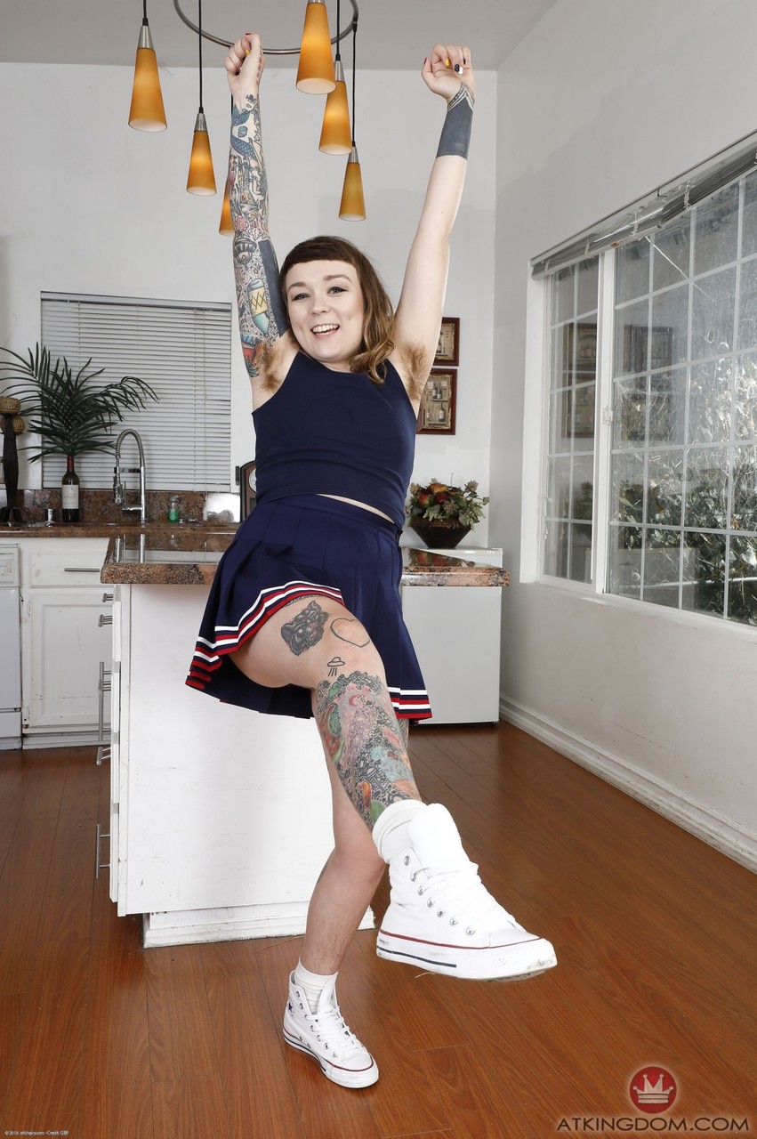 Tattooed amateur Felicia Fisher shows her hairy crotch and small tits 色情照片 #422830285 | ATK Hairy Pics, Felicia Fisher, Cheerleader, 手机色情