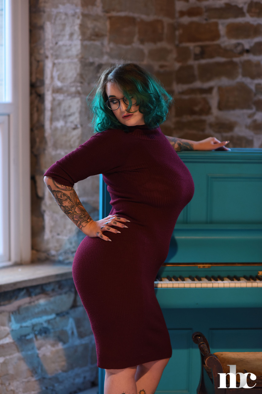 Chubby tattooed babe Galda Lou shows her monster curves as she strips photo porno #424202018 | Nothing But Curves Pics, Galda Lou, Chubby, porno mobile
