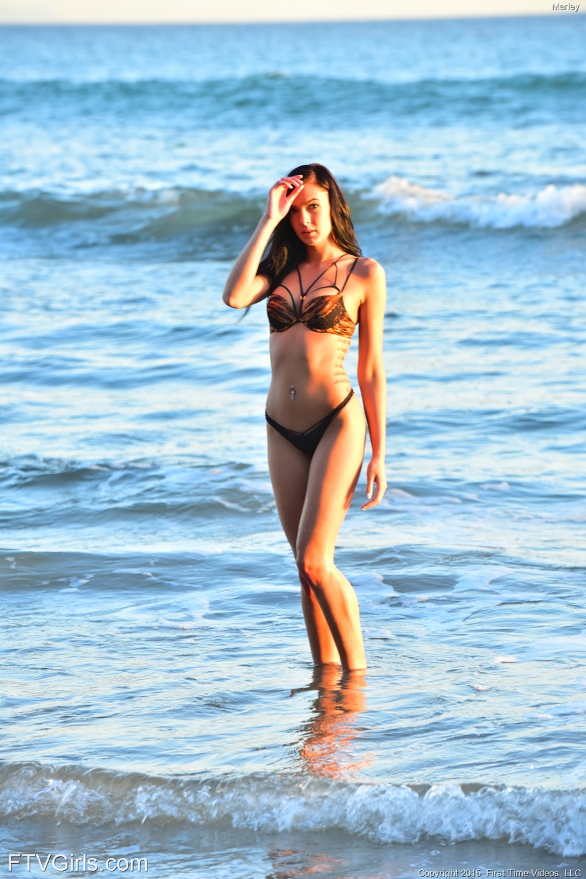 Sexy teen with a slim figure Marley flashes her boobs on the beach porno fotoğrafı #426871281 | FTV Girls Pics, Marley Brinx, Sports, mobil porno