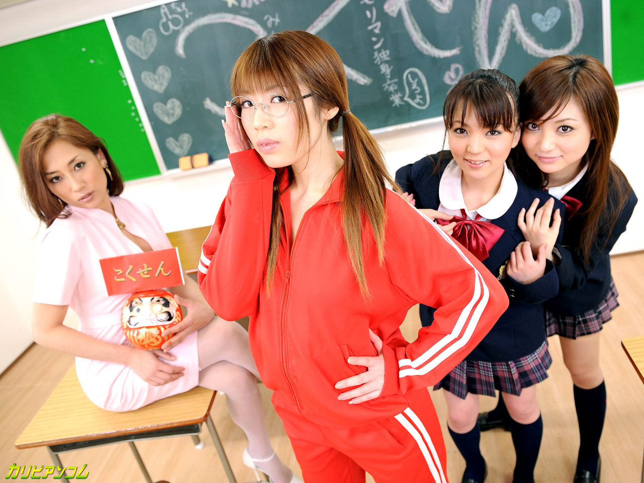 Naughty Asian Schoolgirls Enjoying Wild Groupsex With Hung Teachers In Class