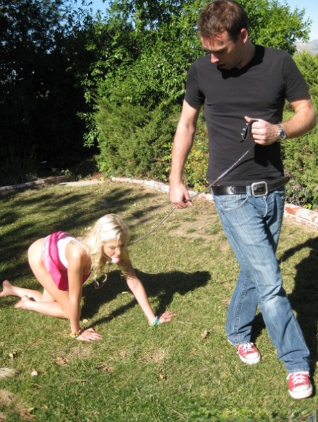 Eden Adams, the young blonde, is completely humiliated during intense sexual activity outdoors.