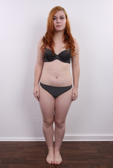 Hanna's A-cup tits and plump buttocks were displayed by the cheeky redhead for the first time.