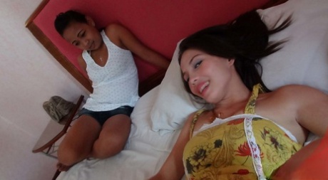 Fhae and Ann, both Filipina amateurs, engage in bareback sexual activity with a local sex tourist.