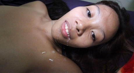 After finishing her POV sex session, Leena is an Asian amateur who experiences the release of semen from her mouth.