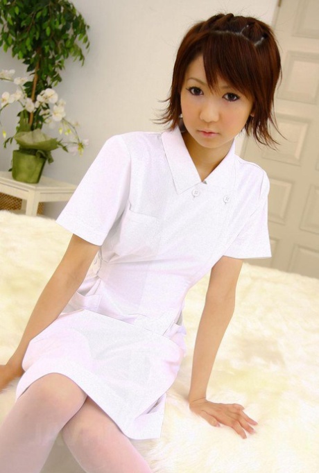 Japanese Nurse Miriya Hazuki Licks And Tugs On A Patient's Penis