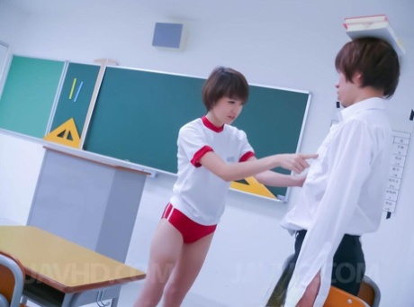 At school, Akina Har sex with her teacher.
