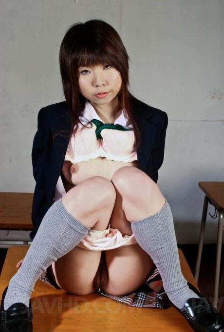 Japanese Coed Airi Nakajima Has Sex On A Mattress Before Posing At School