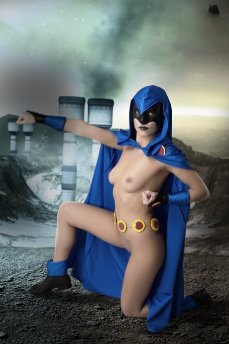 Solo Girl Shows Her Firm Tits And Smooth Pussy In Cosplay Clothing