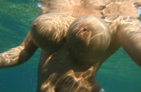 Big Boobed Lesbians Aneta Buena And Kora Kryk Go For A Topless Swim
